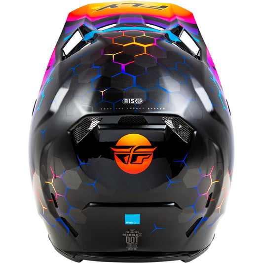 Fly Racing Formula CC Tektonic Carbon Fiber Helmet - Black / Sunset - 73-4332