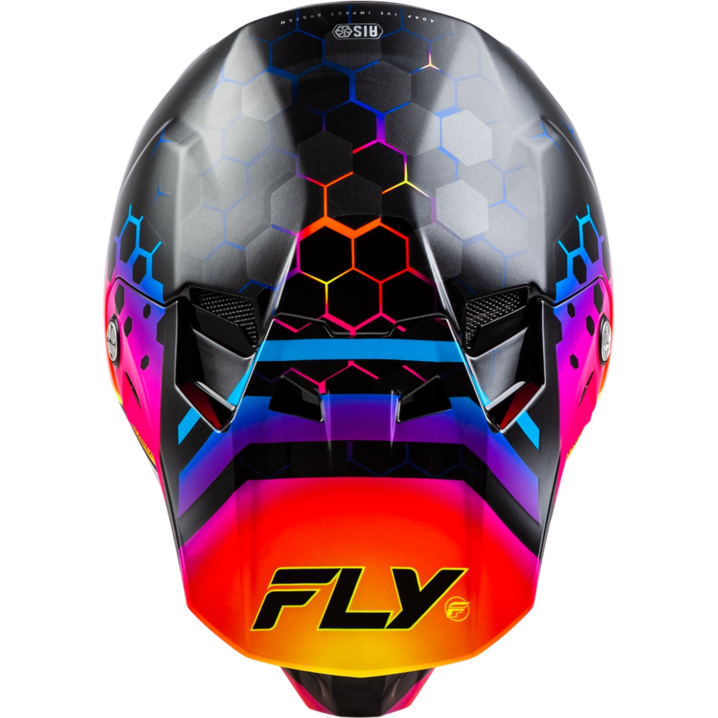 Fly Racing Formula CC Tektonic Carbon Fiber Helmet - Black / Sunset - 73-4332