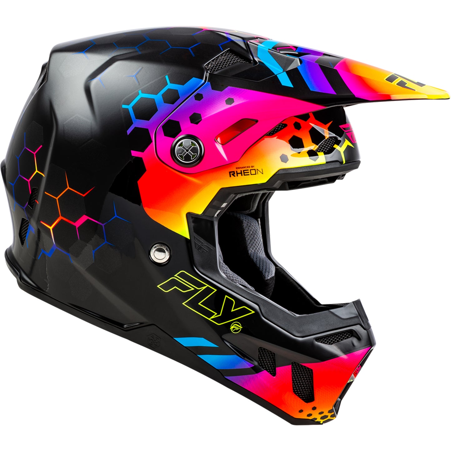 Fly Racing Formula CC Tektonic Carbon Fiber Helmet - Black / Sunset - 73-4332