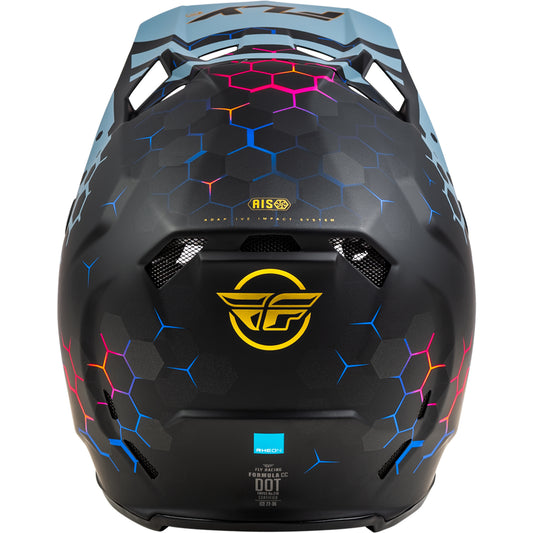 Fly Racing Formula CC Tektonic Carbon Fiber Helmet - Matte Black / Slate / Blue - 73-4333