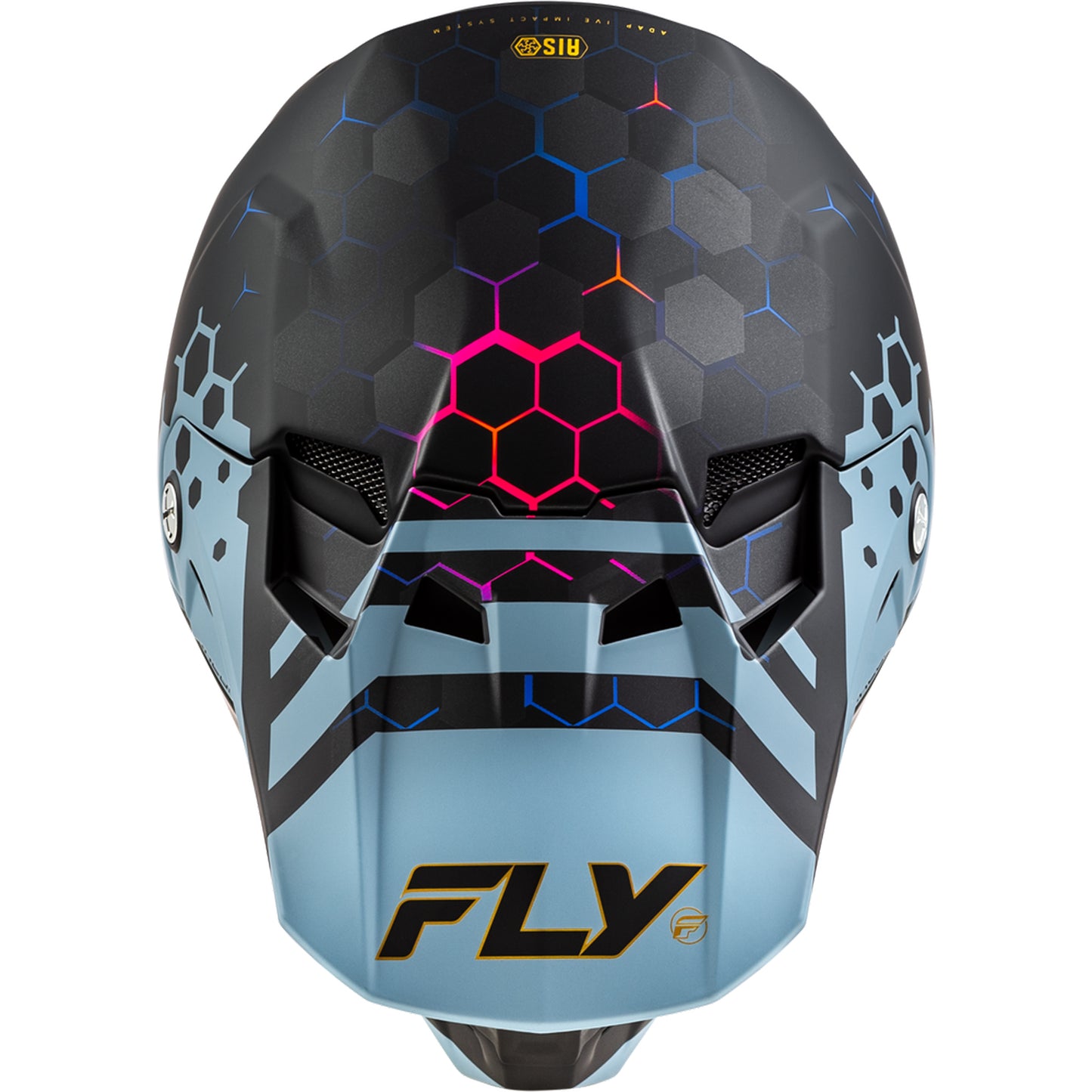 Fly Racing Formula CC Tektonic Carbon Fiber Helmet - Matte Black / Slate / Blue - 73-4333