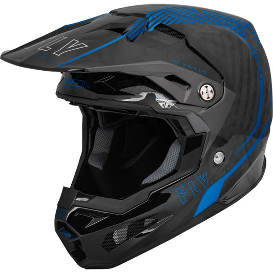 Fly Racing Formula Tracer Carbon Fiber Helmet - Blue / Black - 73-4440