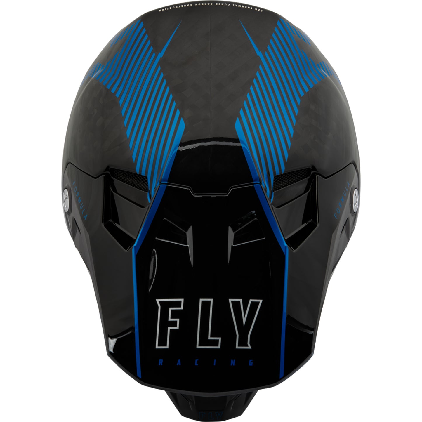 Fly Racing Formula Tracer Carbon Fiber Helmet - Blue / Black - 73-4440