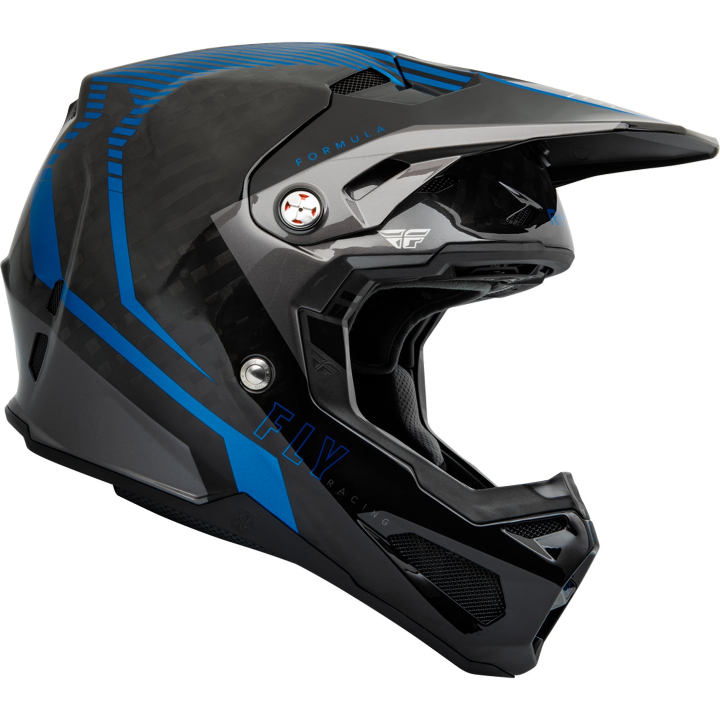 Fly Racing Formula Tracer Carbon Fiber Helmet - Blue / Black - 73-4440