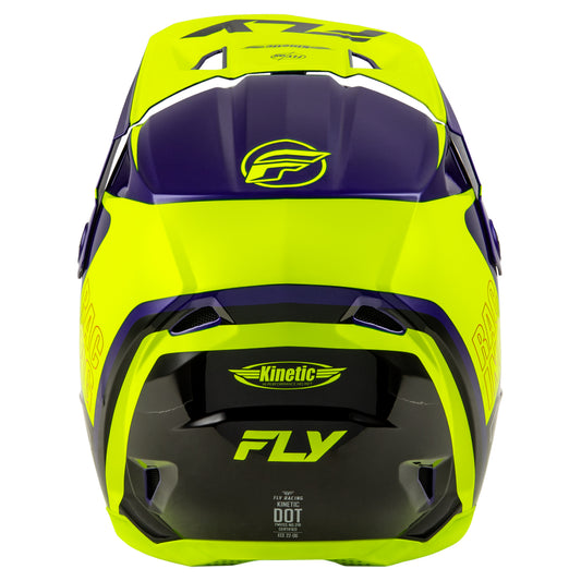 Fly Racing Kinetic Rally Helmet - Hi-Vis / Blue / Black - 73-8661