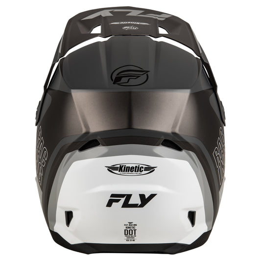 Fly Racing Kinetic Rally Helmet - Matte Grey / Black / White - 73-8662
