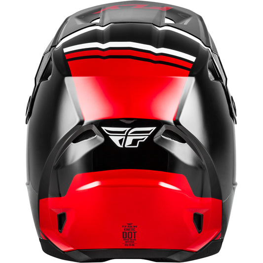 Fly Racing Kinetic Verdict Helmet - Black / Red / White - 73-8721