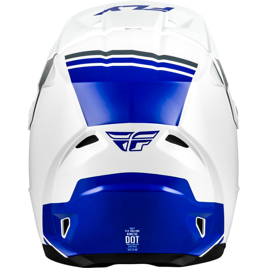 Fly Racing Kinetic Verdict Helmet - White / Blue / Grey - 73-8722