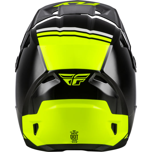 Fly Racing Kinetic Verdict Helmet - Black / Hi-Vis / Grey - 73-8723