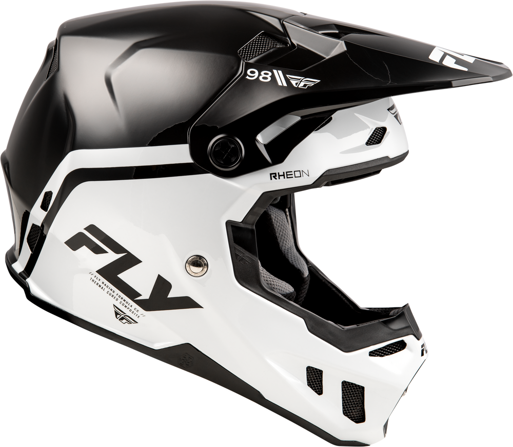 Fly Racing Formula-CC Objective Helmet - Black/White - 73-4349