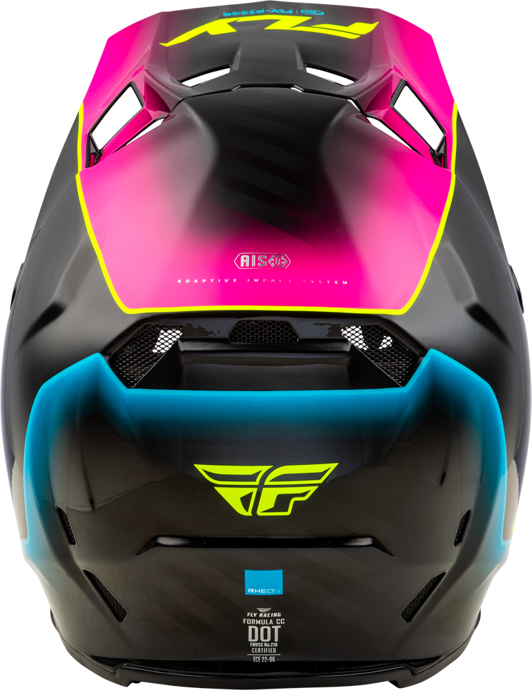Fly Racing Formula CC Underglow Helmet - Black/Pink/Blue - M73-4350 -