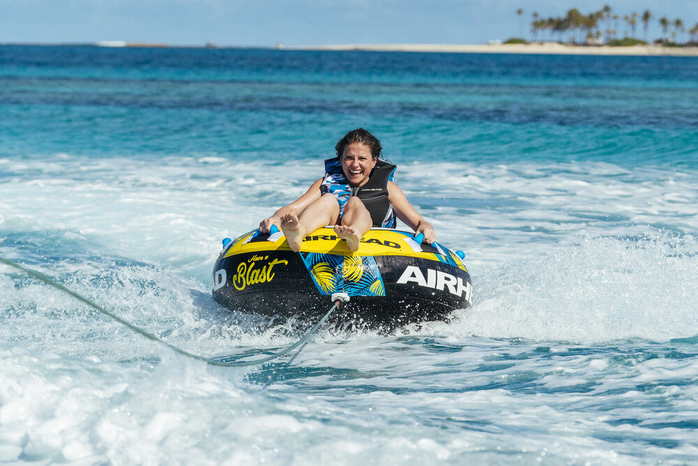 Airhead Blast Singe Rider Inflatable Towable Tube - 18-5222