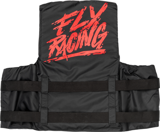 Fly Racing Nylon Flotation Life Vest - 221-30410 - Black/Red