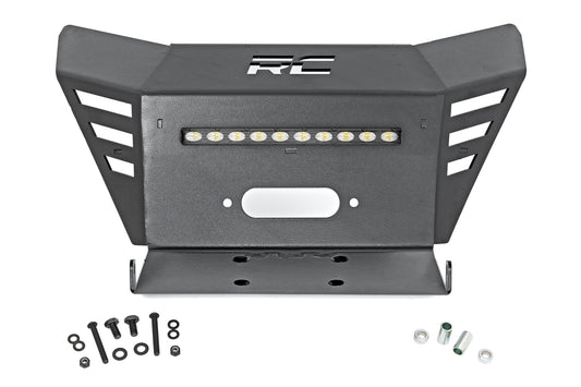 Rough Country Winch Bumper with Integrated 10" LED Light Bar for Honda Pioneer 520
