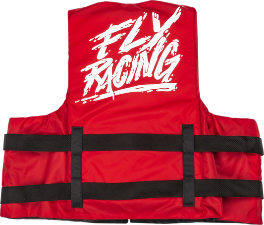 Fly Racing Nylon Flotation Life Vest - 221-30413 - Red/White