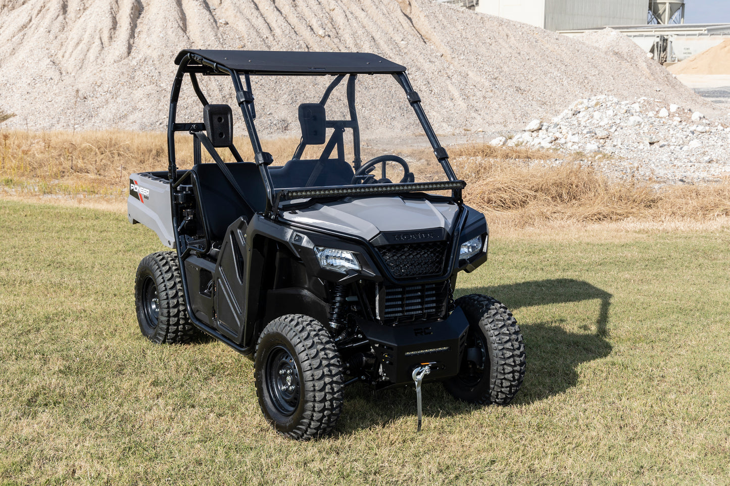 Rough Country Full Windshield - Scratch Resistant - for Honda Pioneer 520