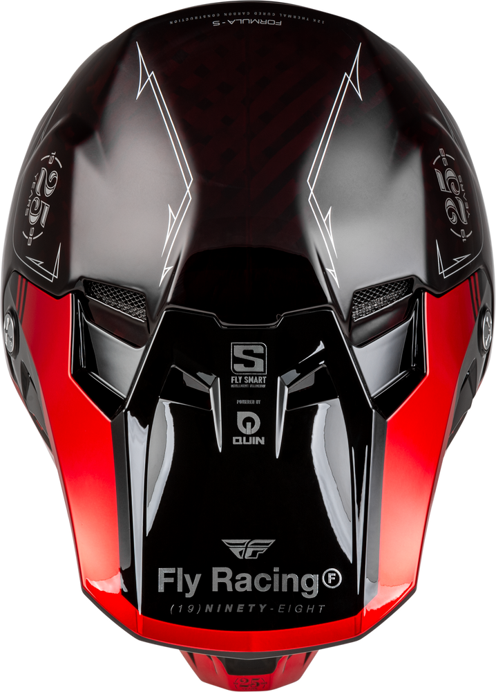 Fly Racing Formula S Carbon Legacy Helmet (2024) - 73-4447 - Red Carbon/Black