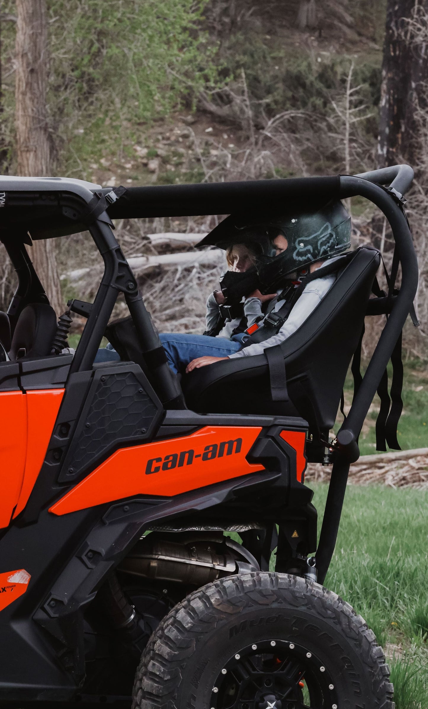 Maverick Sport Max Rear Bench and Roll Cage Kit (2020-2024)