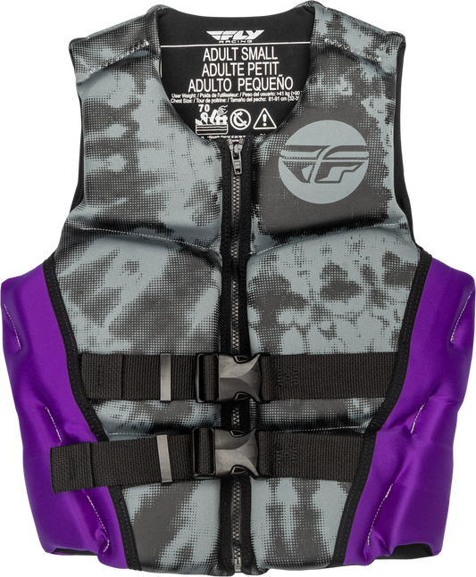 Fly Racing Women's Neoprene Flotation Life Vest - 221-30420 - Purple/Grey/Black
