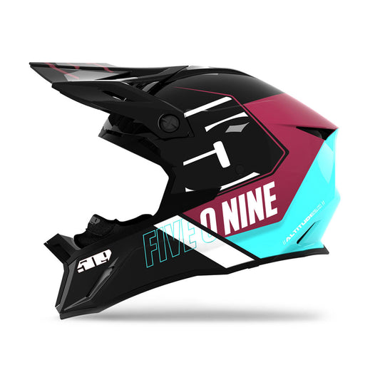 509 Altitude 2.0 Snowmobile Helmet - Maroon Teal - F01009400-XXX-110