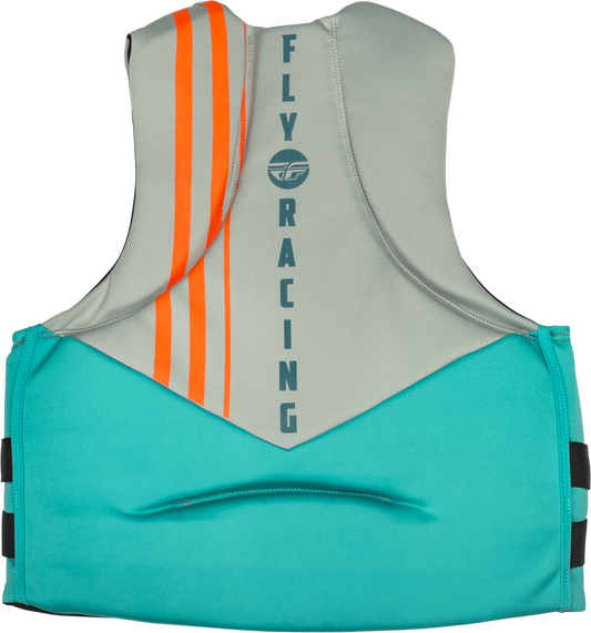 Fly Racing Neoprene Flotation Life Vest - 221-30403 - Teal/Grey/Orange