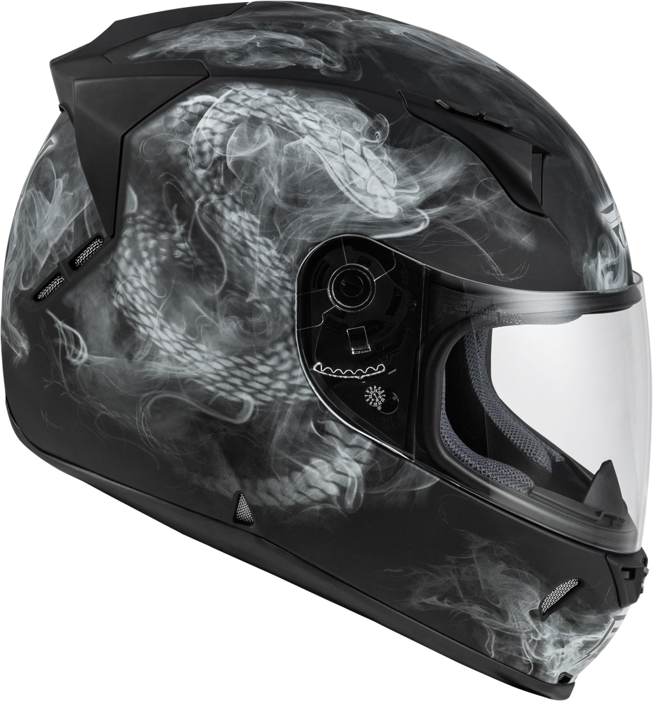 Fly Racing Revolt Coil Helmet - Black/White - 73-8385 -