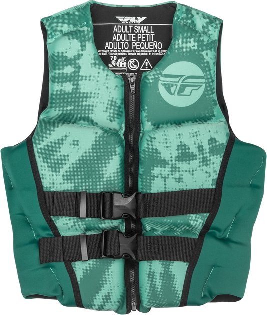 Fly Racing Women's Neoprene Flotation Life Vest - 221-30421 - Dark Teal/Light Teal