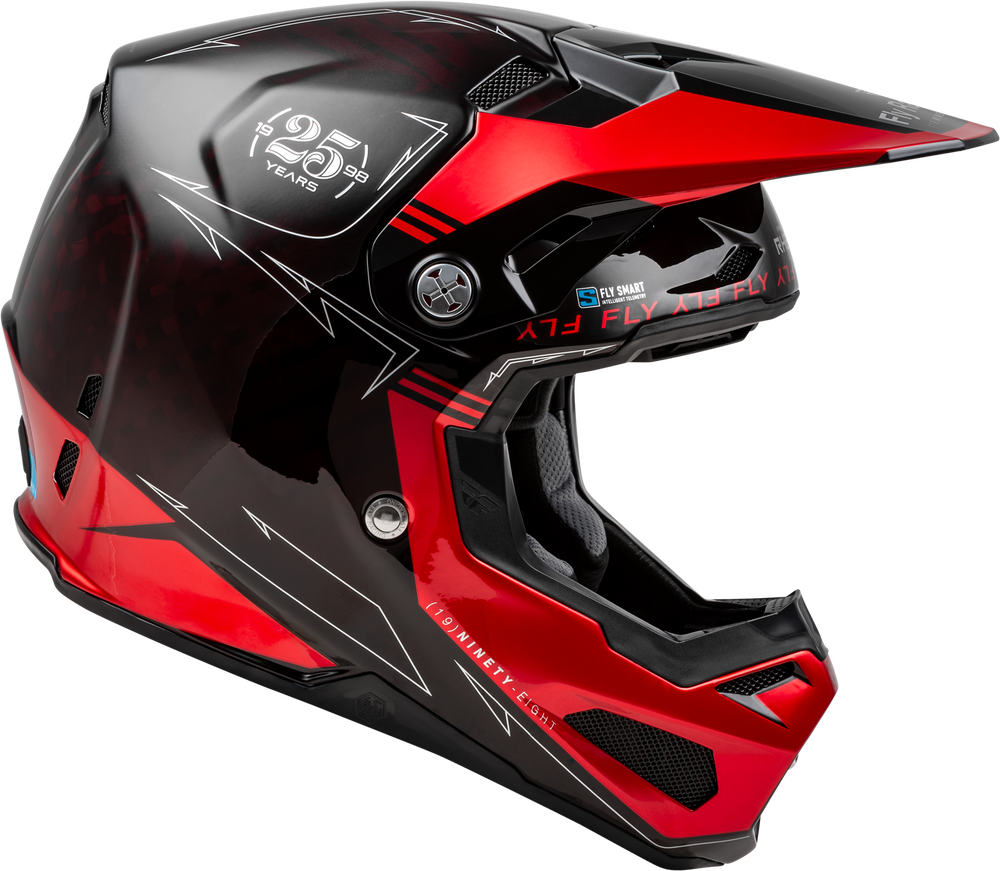 Fly Racing Formula S Carbon Legacy Helmet (2024) - 73-4447 - Red Carbon/Black