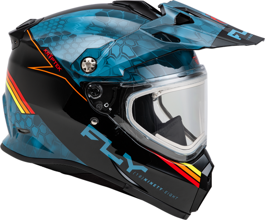 Fly Racing Trekker Cold Weather Kryptek Conceal Helmet Electric Shield - 73-31362 - Slate/Black/Red