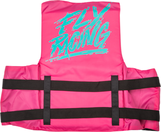 Fly Racing Nylon Flotation Life Vest - 221-30414 - Pink/Teal