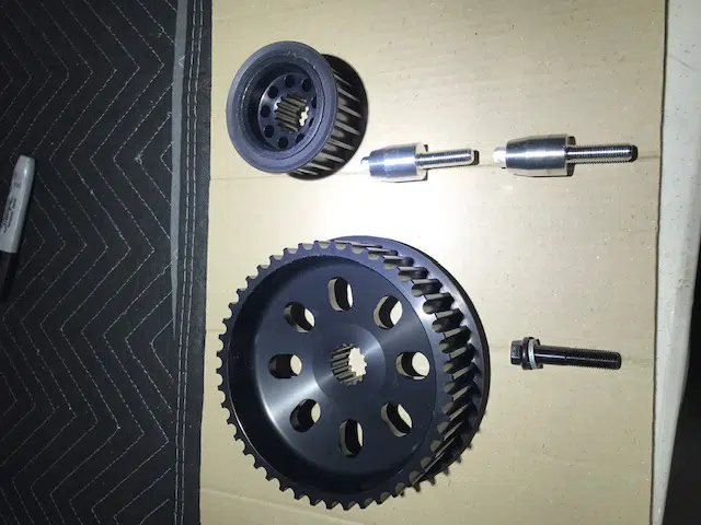 KURTS SNOWMOBILE GEAR DOWN KIT FOR STOCK BELT QD1 POLARIS 2016-CURRENT 600/650/800/850/9R