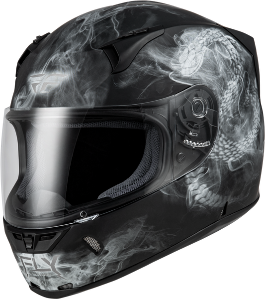 Fly Racing Revolt Coil Helmet - Black/White - 73-8385 -