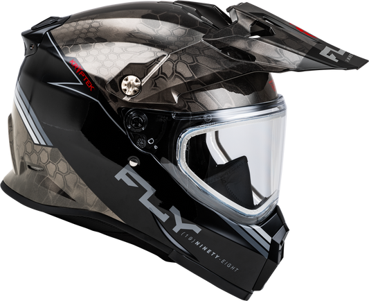 Fly Racing Trekker Cold Weather Kryptek Conceal Helmet Dual Shield - 73-31357 - Black/Grey/White