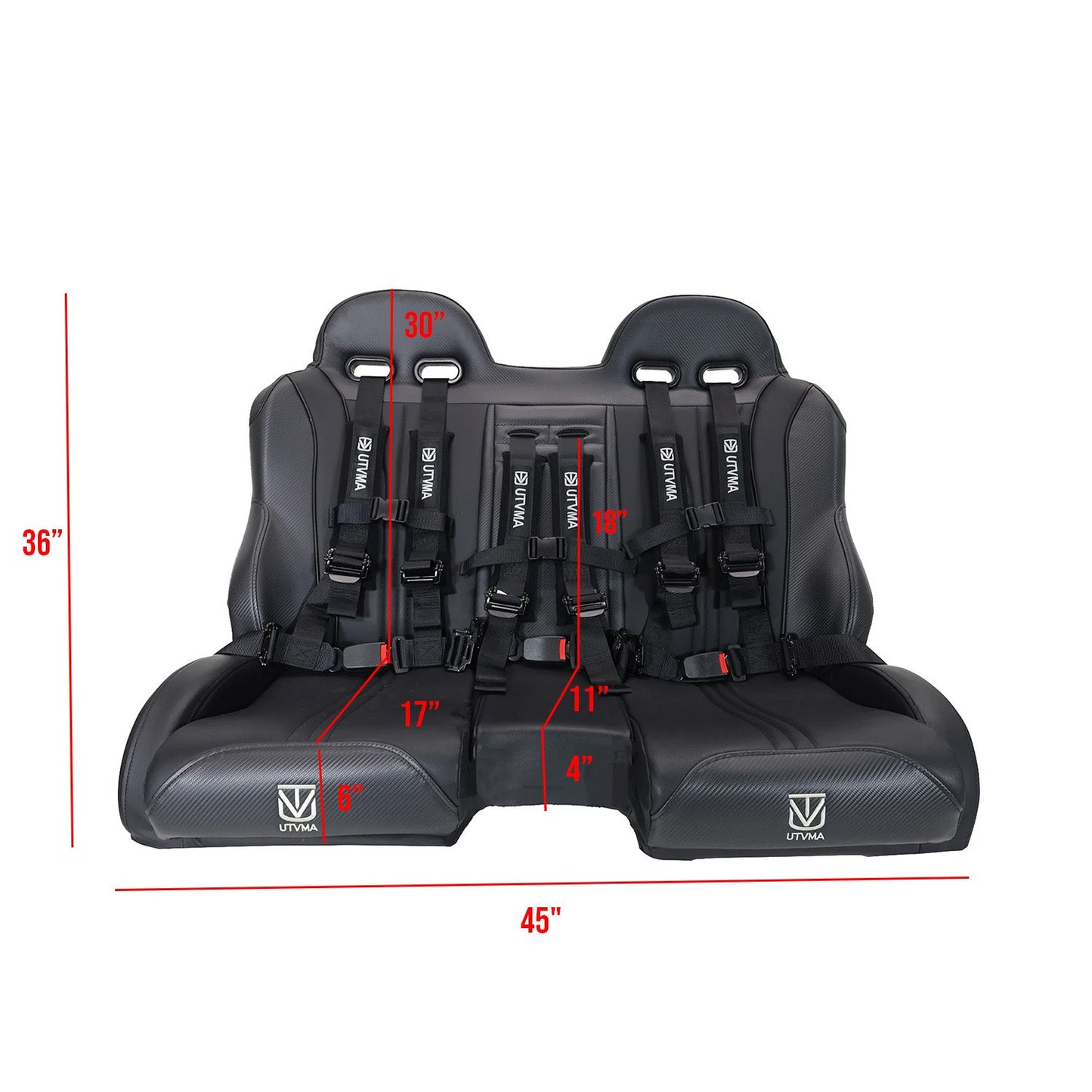RZR 1000 Elite Series Bench Seat Front or Rear Bench Seat W Harnesses (over the console) (2014-2023)