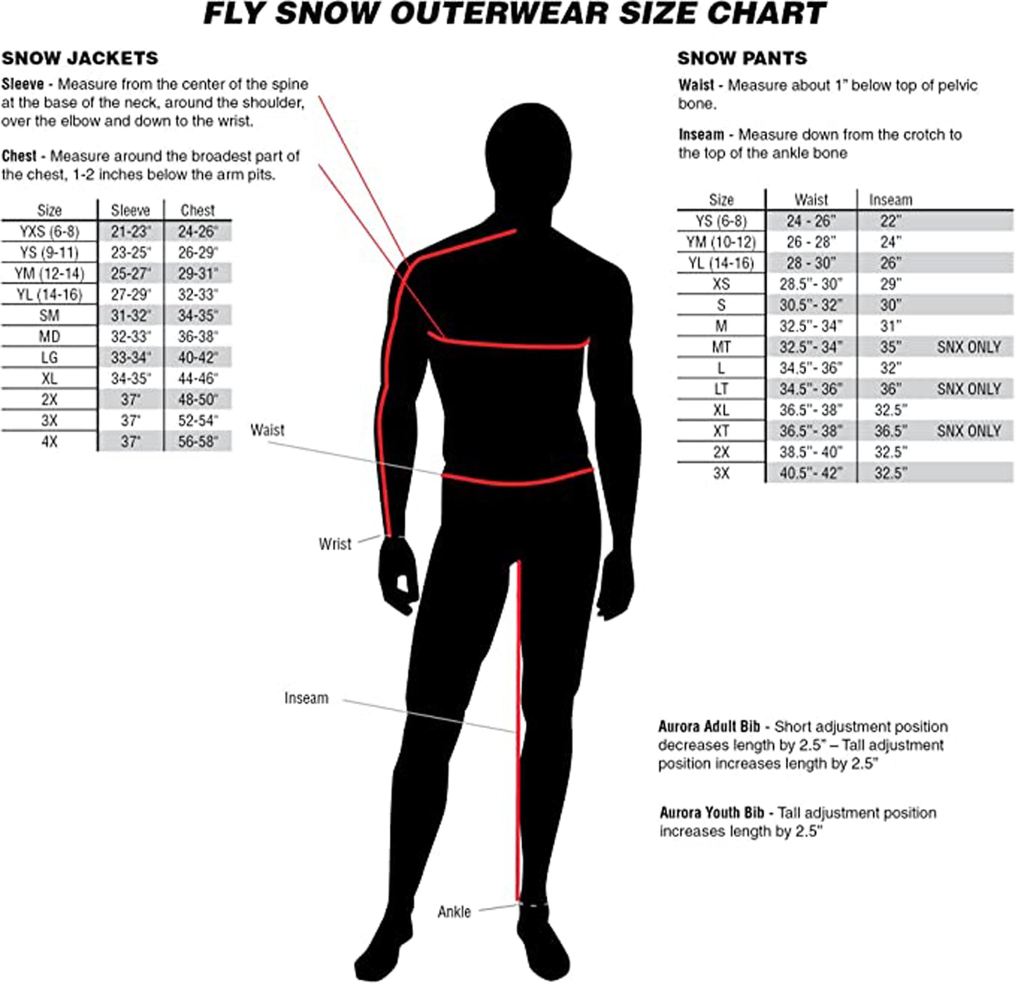 Fly Racing SNX Pro Snow Jacket/Bib Combo - Red/Black - X-Large