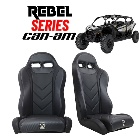 *PREORDER* "Rebel" Series Pair of Front Suspension Bucket Seats Maverick X3 2 or 4 Seater (2017-2025) *ETA March 10TH*