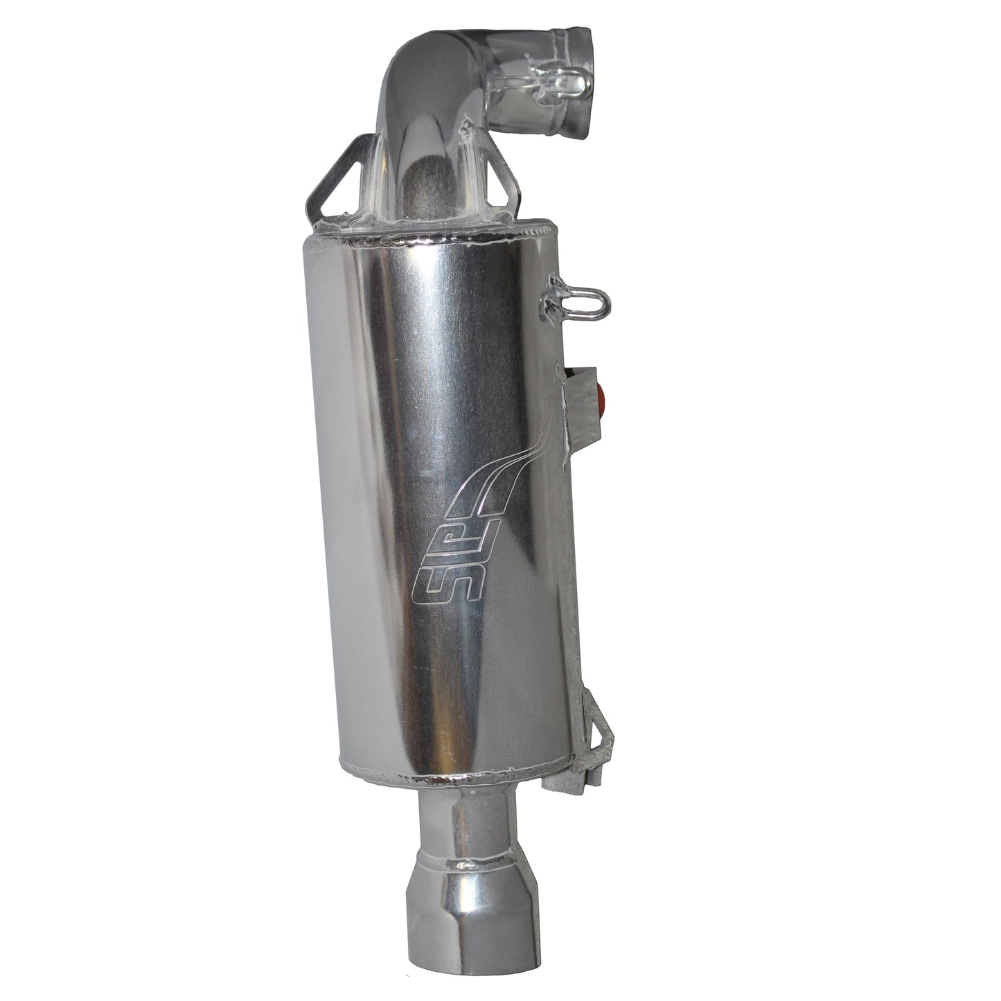 SLP Competition Series Silencer for 2015-22 Polaris 600 & 800 AXYS Models - Polished Silver Ceramic - 09-324