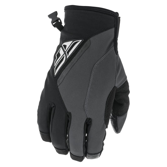 Fly Racing Title Snowmobile Gloves - Black / Grey - 371-051