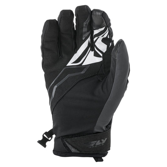 Fly Racing Title Snowmobile Gloves - Black / Grey - 371-051