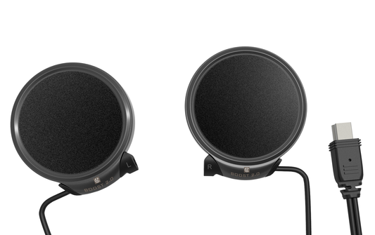UClear Boost 2.0 Helmet Speaker Set for AMP and HBC Series Bluetooth Headsets
