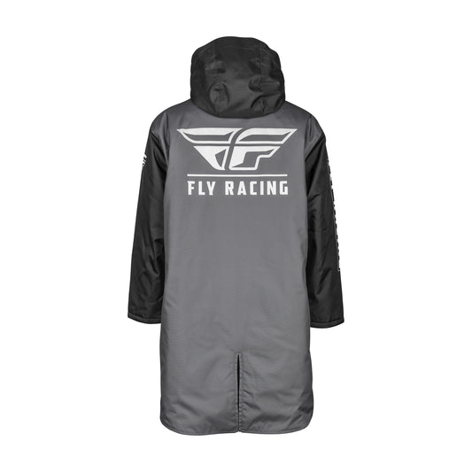 Fly Racing Insulated Pit Coat - Black/Grey - Adult Size - 470-4051