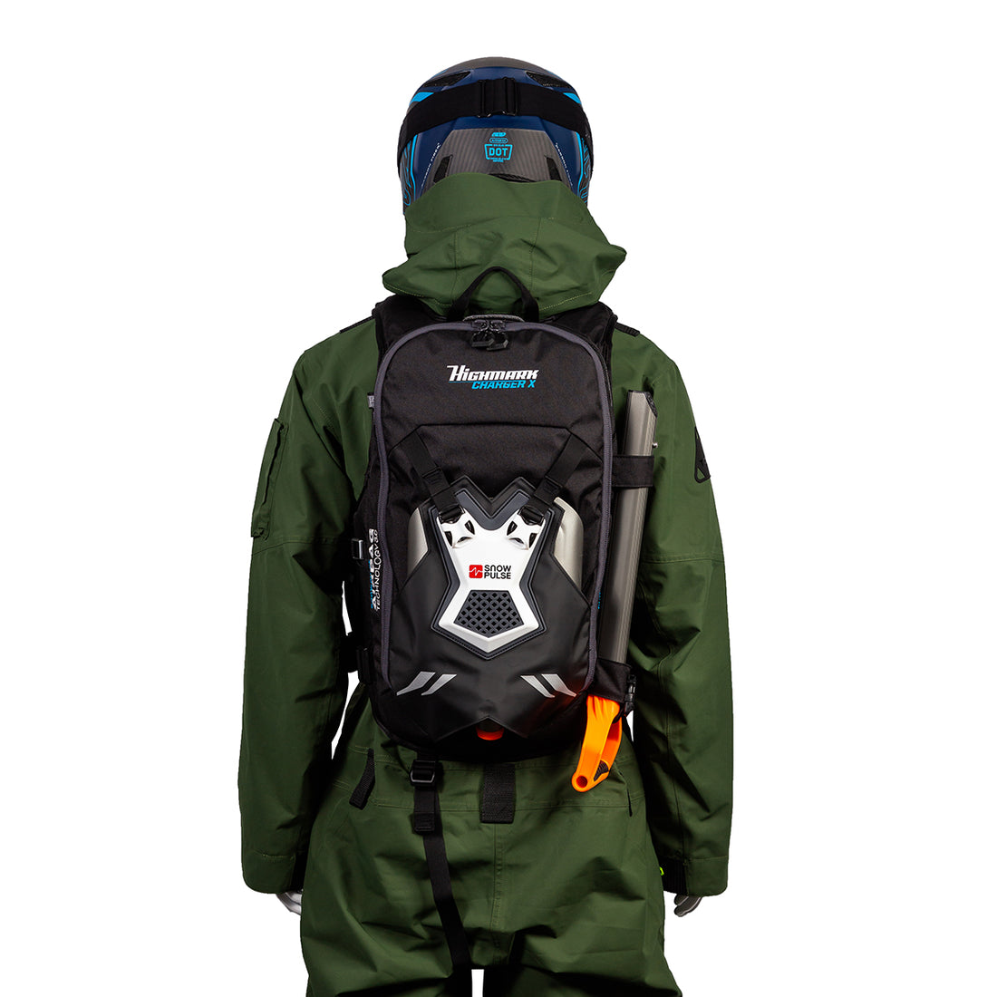 Snowpulse Highmark CHARGER Vest X Removable Airbag 3.0 - Smoke - L/XL