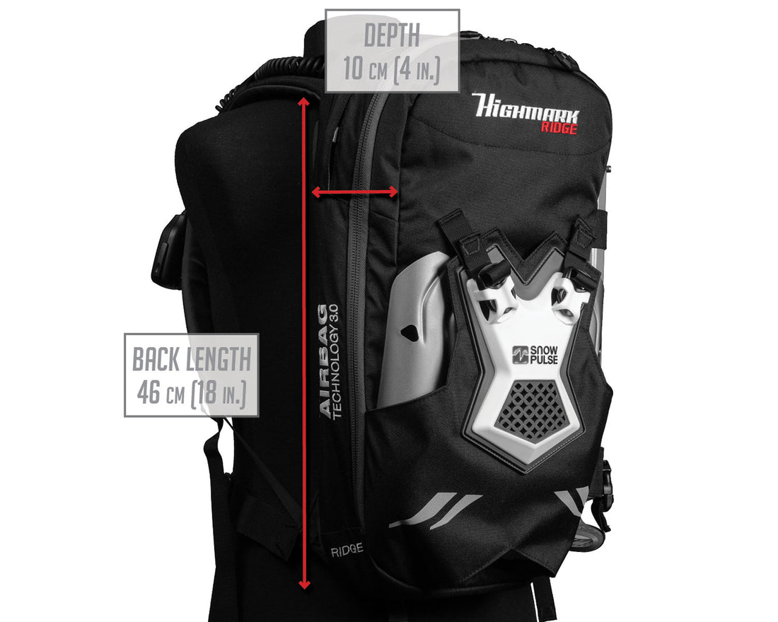 Snowpulse Highmark RIDGE Removable Airbag 3.0 - Smoke
