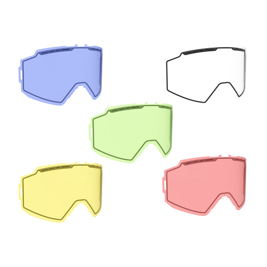 509 Sinister X6 Low Light Lens Assortment - Clear, Yellow, Green, Blue, Rose