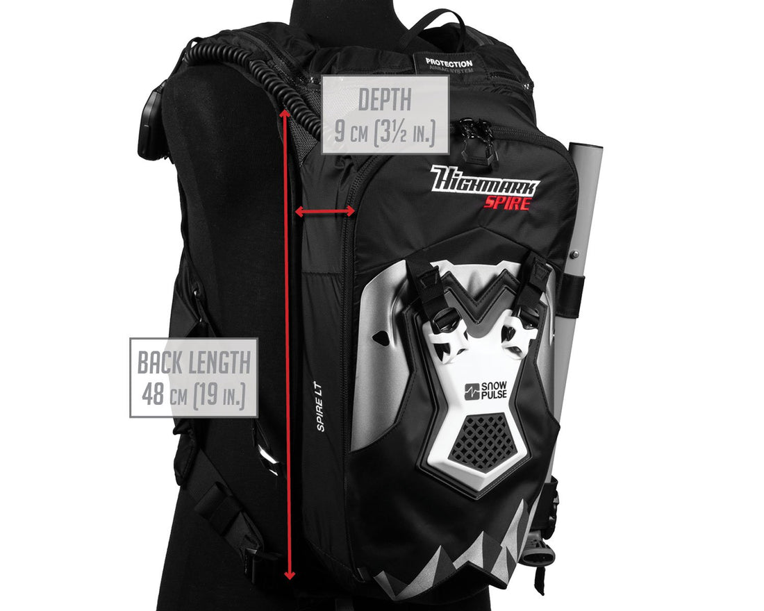 Snowpulse Highmark SPIRE LT Protection Airbag 3.0 Vest - Black