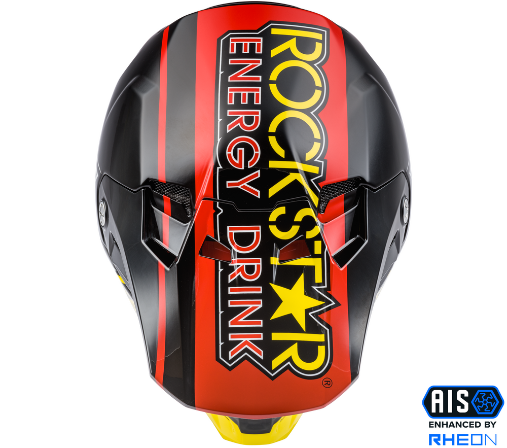 Fly Racing Formula-CC Rockstar Helmet Black/Red/Yellow - SM - 73-4309S