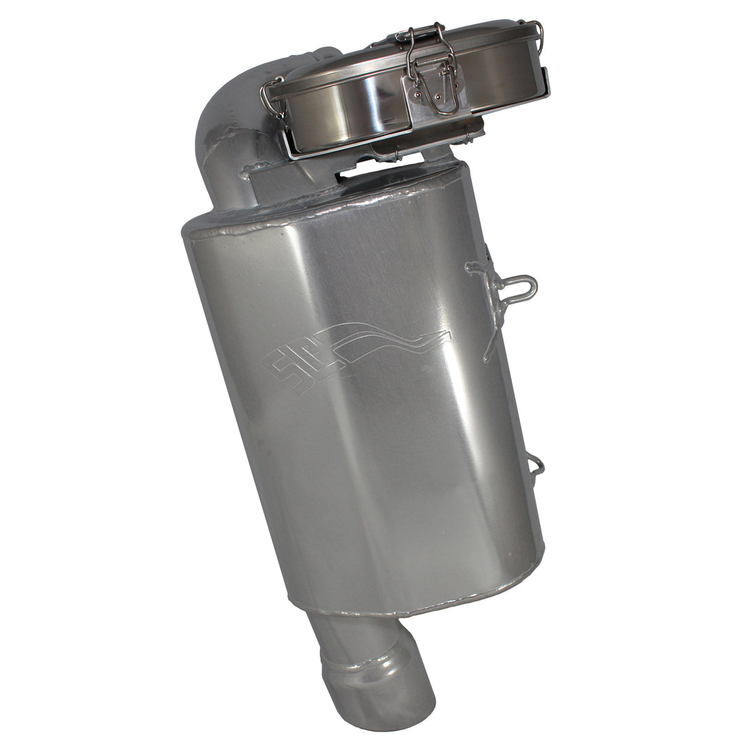 SLP PicNic'R Series Silencer for 800 AXYS RMK - Polished Silver Ceramic - 09-322