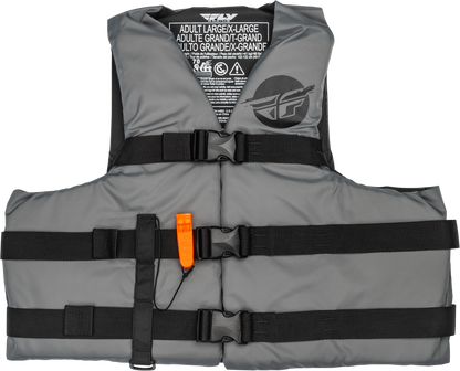 Fly Racing Nylon Flotation Life Vest - 221-30411 - Grey/Black
