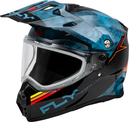 Fly Racing Trekker Cold Weather Kryptek Conceal Helmet Dual Shield - 73-31359 - Slate/Black/Red