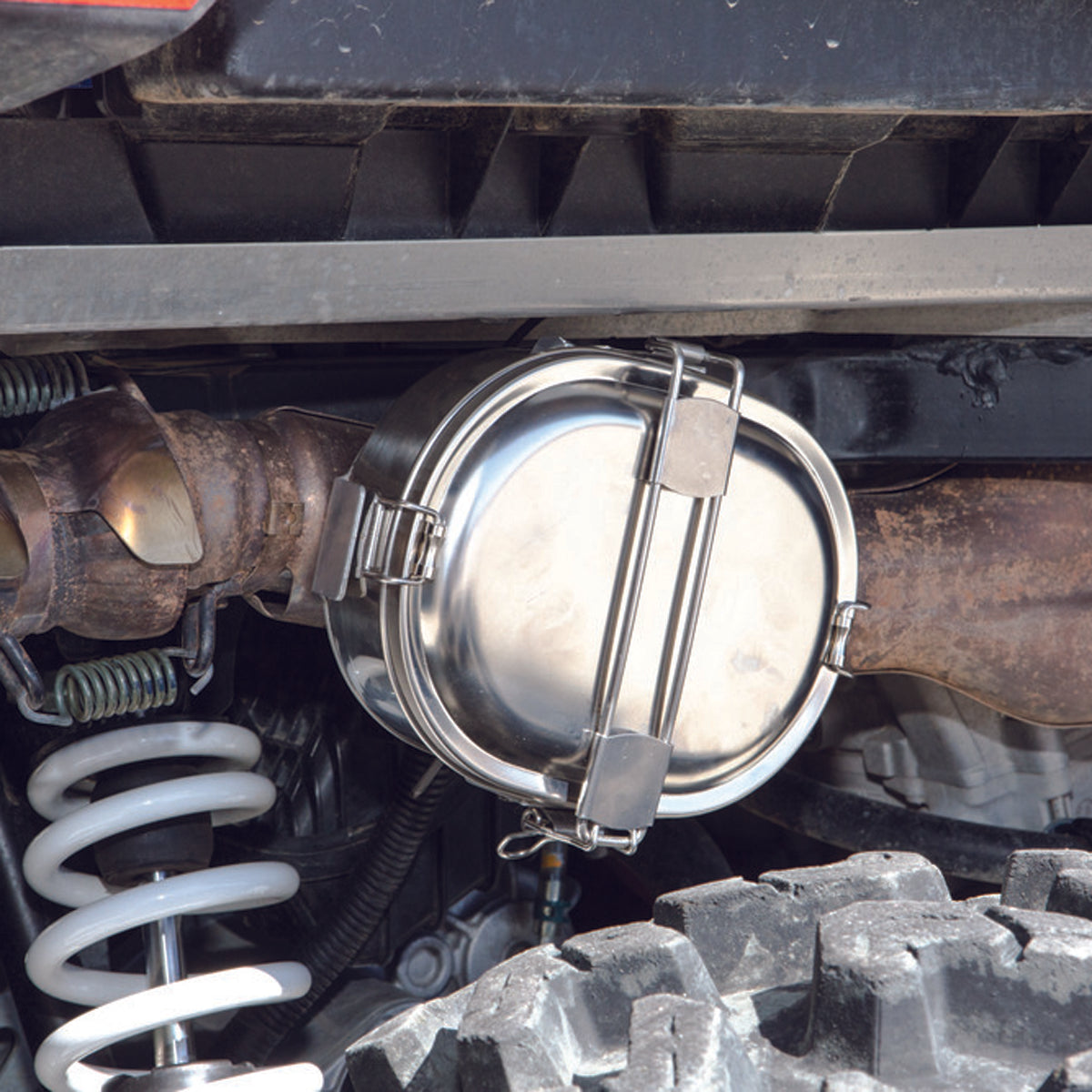 SP1 Trail Chef Exhaust Mounted Food Warmer for Snowmobile & UTV - 12-18250
